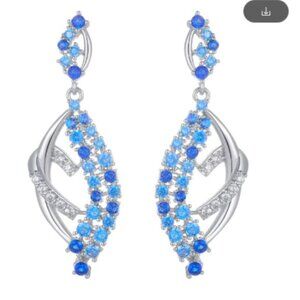 blue earrings